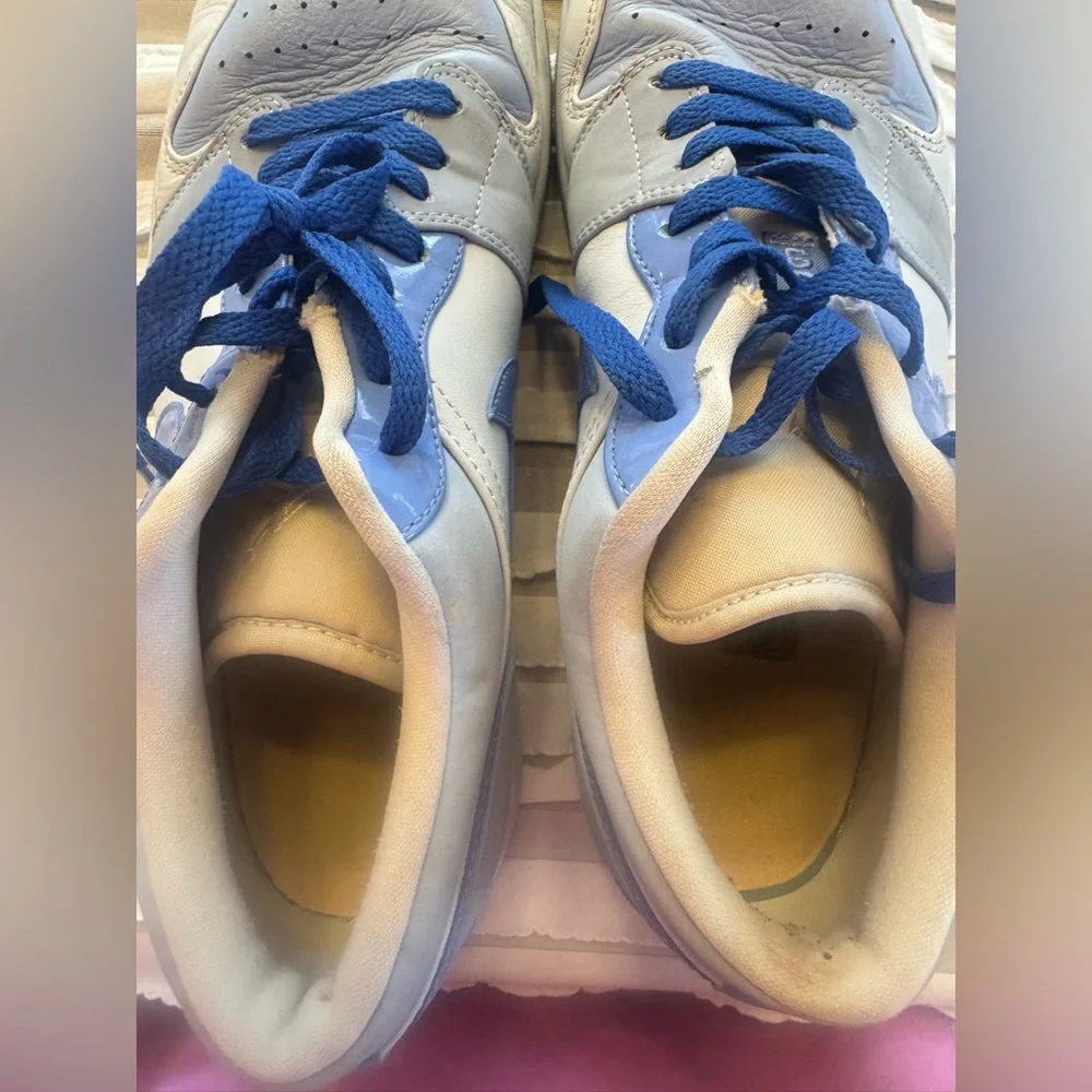 Air Jordan 1 Low SE Mighty Swooshers Nike Sneakers Men’s 11 Blue White Leather